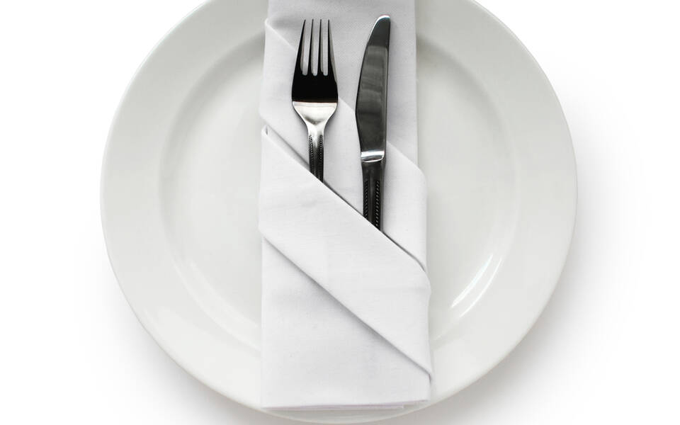White place setting