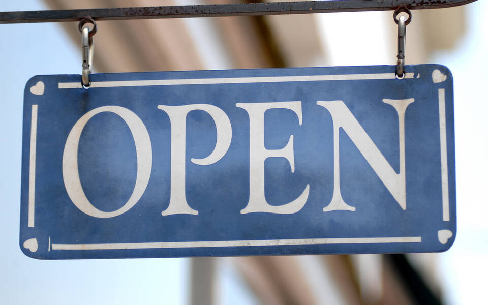 Open sign