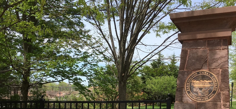 Farmington Canal Trail entrance in New Haven